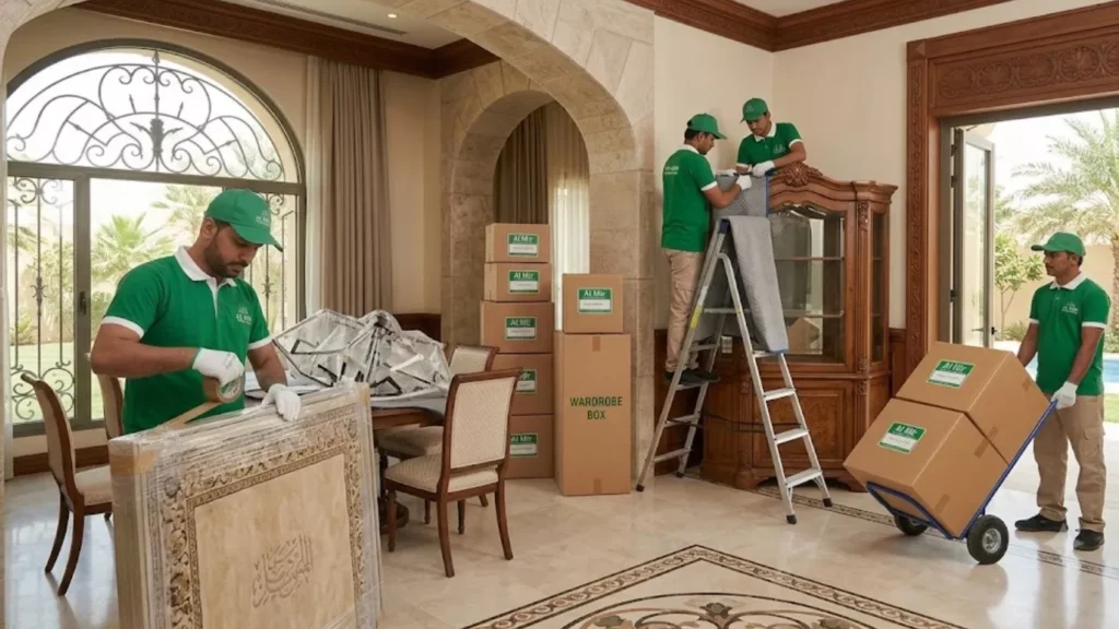 خدمات نقل وتغليف الفلل