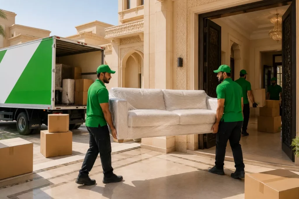 خدمات التعبئة والنقل للمنازل